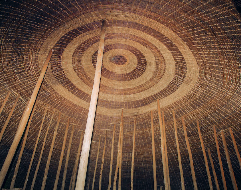 National Museum of Rwanda. Ceiling construction of King's House.