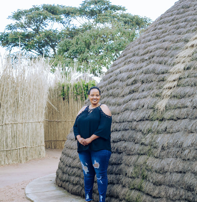 National Museum of Rwanda. Outer wall of houses.